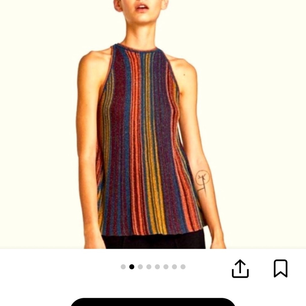 Zara Colorful Striped Tank Top